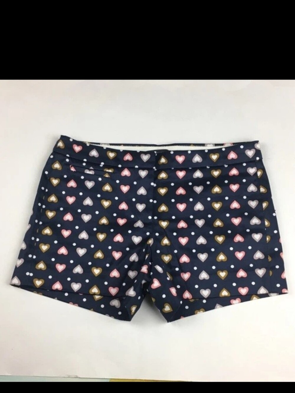 J Crew Women's Shorts Hearts 3" Chino Sz 2
